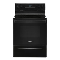 Whirlpool - 5.3 Cu. Ft. Freestanding Electric Range with Keep Warm Setting - Black - Front_Zoom