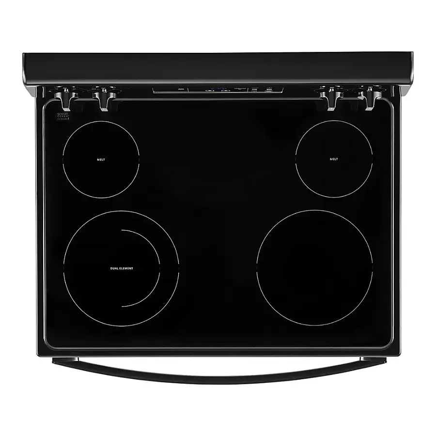 Alt View 2. Whirlpool - 5.3 Cu. Ft. Freestanding Electric Range with Keep Warm Setting - Black.