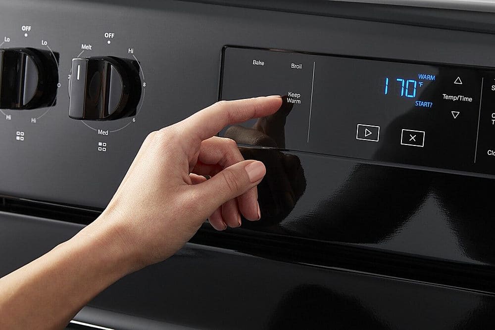 Alt View 17. Whirlpool - 5.3 Cu. Ft. Freestanding Electric Range with Keep Warm Setting - Black.