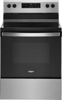Whirlpool - 5.3 Cu. Ft. Freestanding Electric Range with Keep Warm Setting - Stainless Steel - Front_Zoom