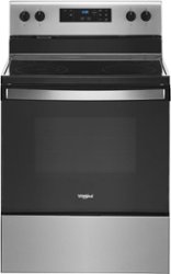 Whirlpool - 5.3 Cu. Ft. Freestanding Electric Range with Keep Warm Setting - Stainless steel - Front_Zoom