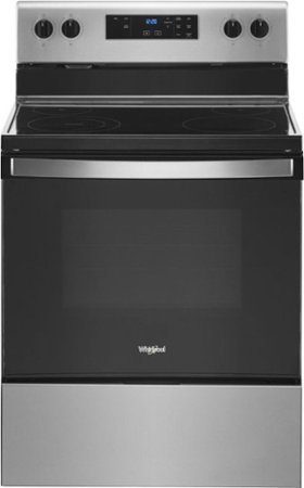 Whirlpool - 5.3 Cu. Ft. Freestanding Electric Range with Keep Warm Setting - Stainless Steel