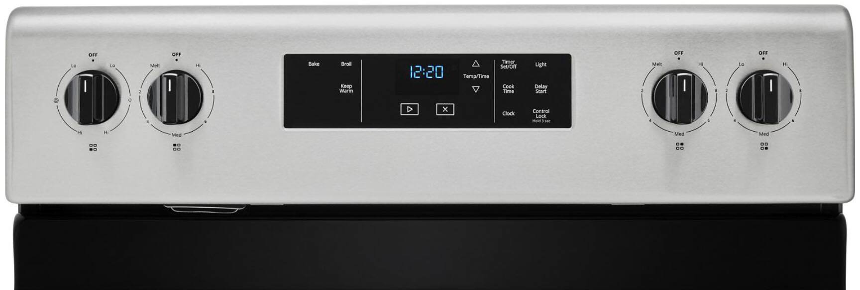 Alt View 1. Whirlpool - 5.3 Cu. Ft. Freestanding Electric Range with Keep Warm Setting - Stainless Steel.