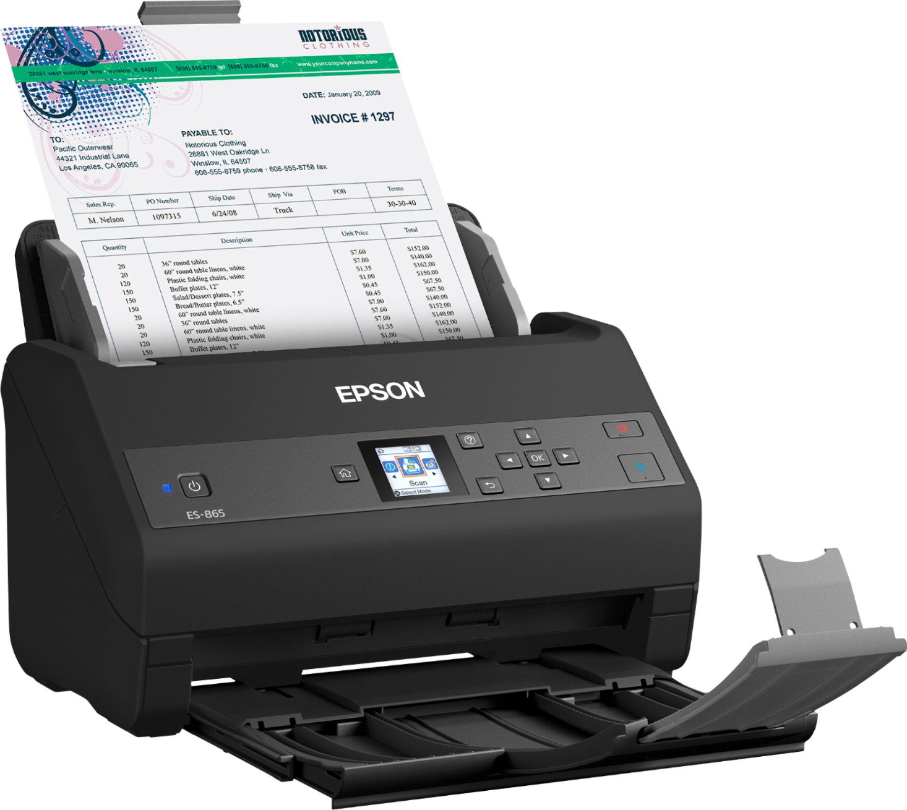 Angle View: Canon - imageFORMULA DR-C230 Office Document Scanner - Black
