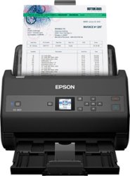 Epson - WorkForce ES-865 Color Duplex Document Scanner - Black - Front_Zoom