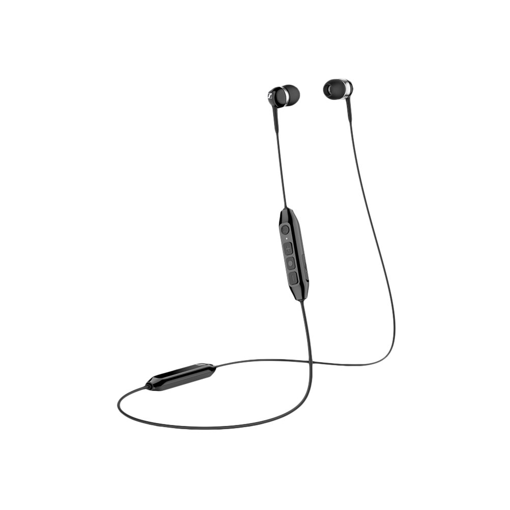 Left View: Sennheiser - CX 350BT Wireless In-Ear Headphones - Black
