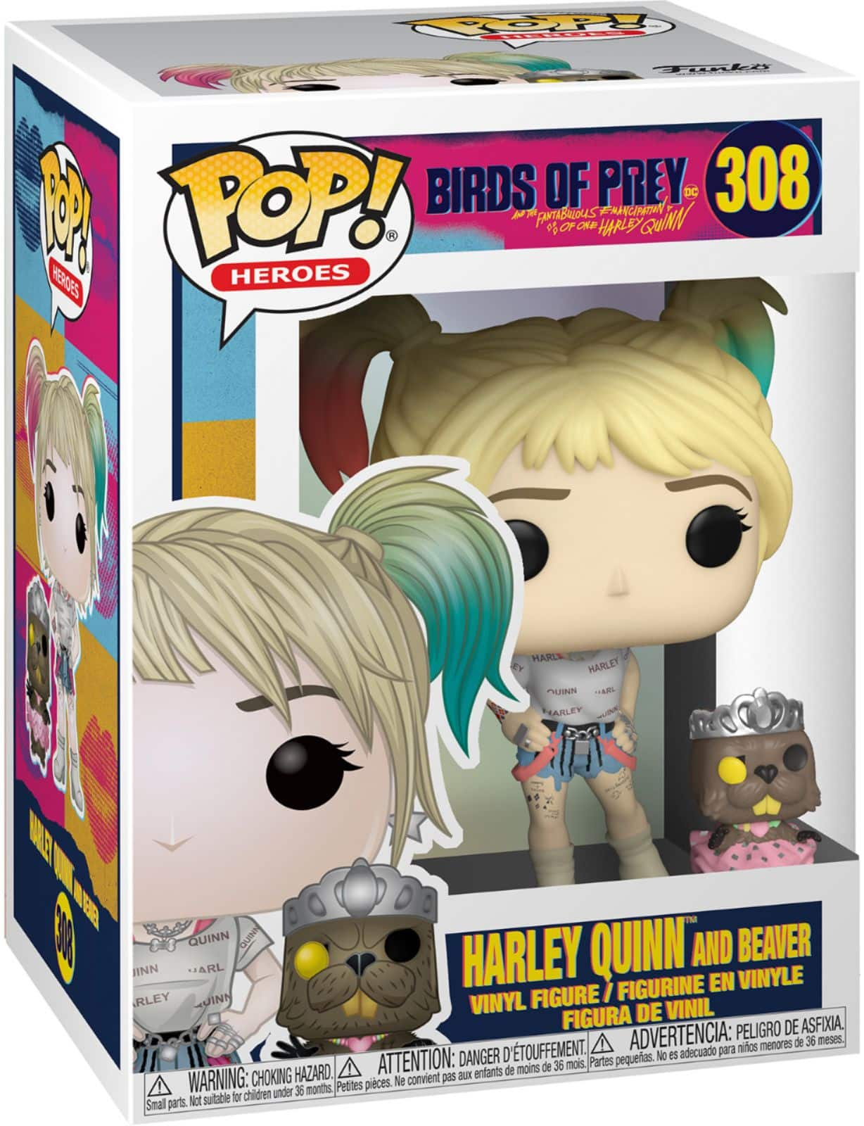 Best Buy: Funko POP! Heroes: Birds of Prey Harley Quinn with Beaver ...