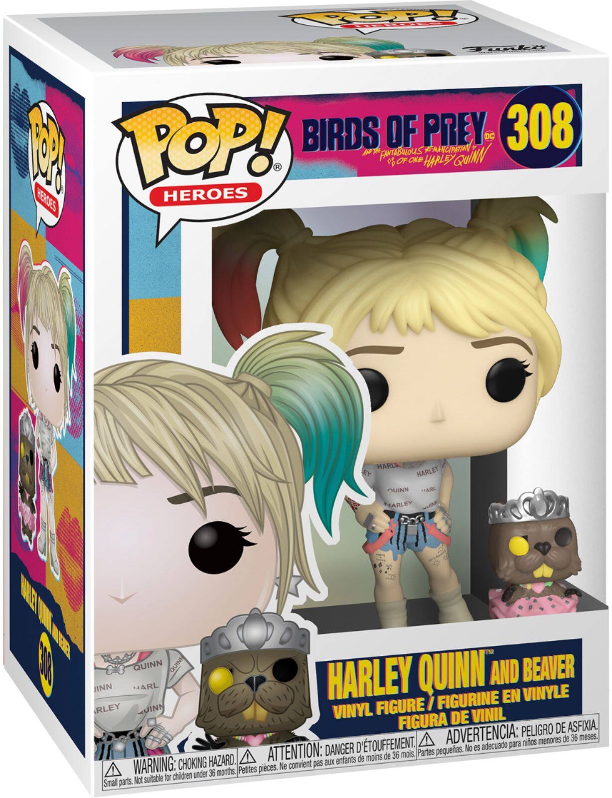 Alt View 11. Funko - POP! Heroes: Birds of Prey - Harley Quinn with Beaver - Multi.