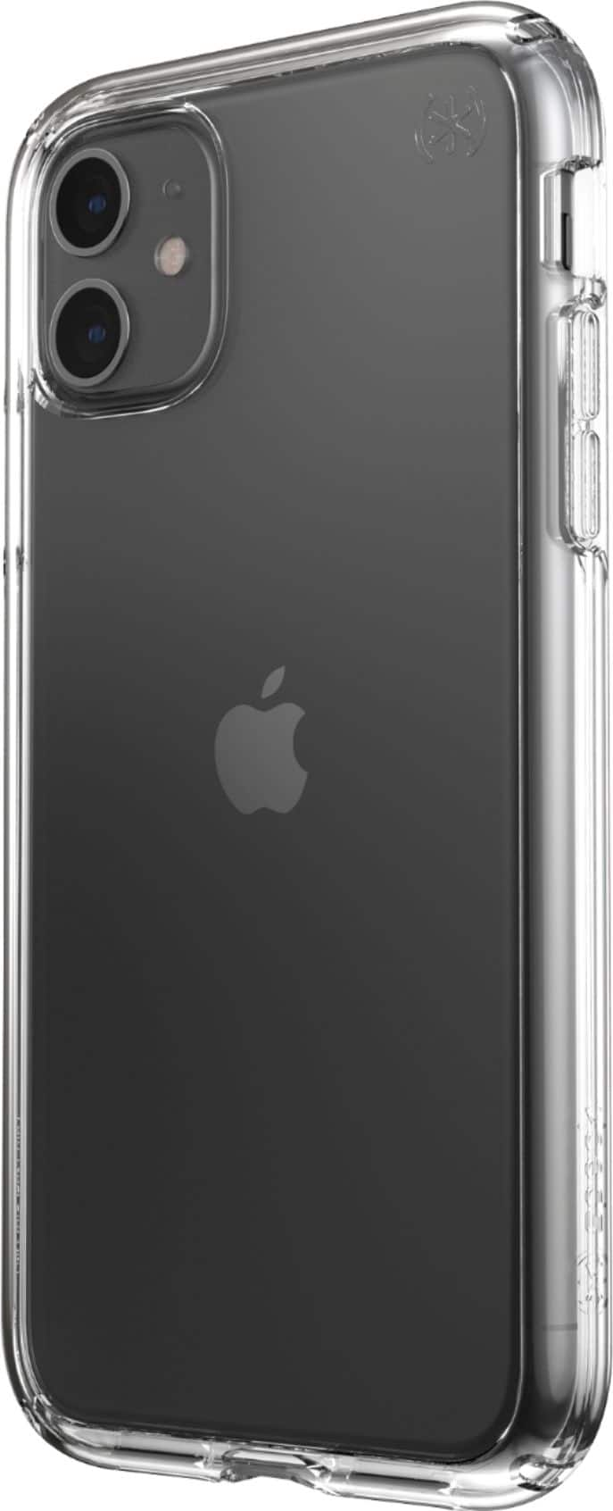 Left View: Speck - Presidio Perfect Case for Apple iPhone 11 - Clear