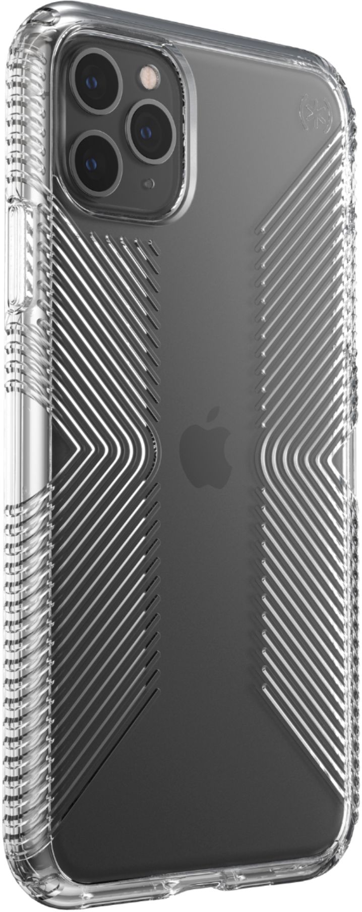 Angle View: Speck - Presidio Perfect Clear + Grip Case for Apple® iPhone® 11 Pro Max - Clear