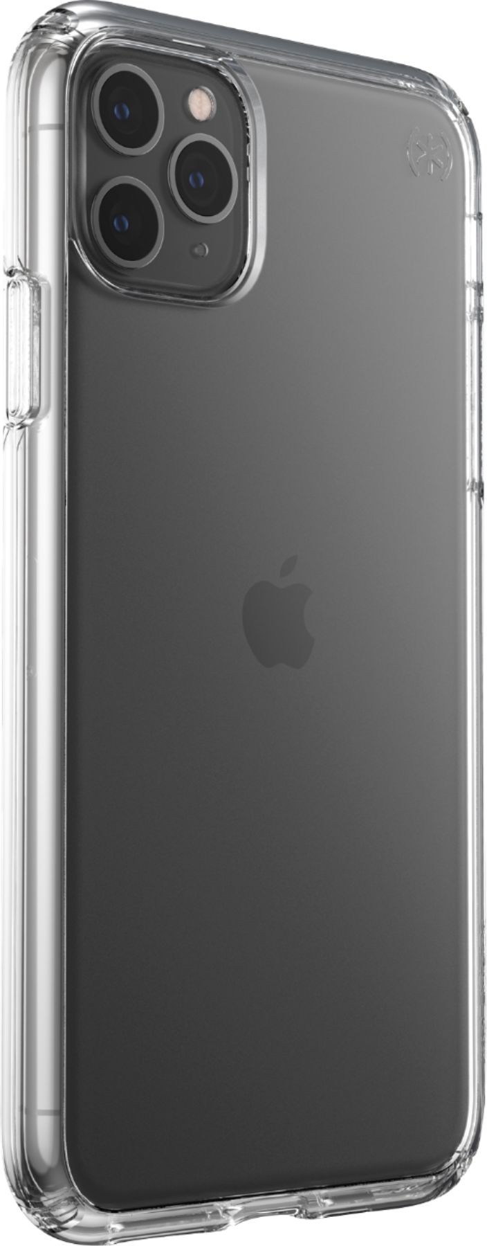 Angle View: Speck - Presidio Perfect-Clear Hard Shell Case for iPhone 13 Pro - Clear