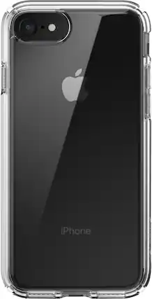 Front. Speck - Presidio Pro Case for Apple® iPhone® 6, 6s, 7, 8 and SE (2nd Generation) - Perfect Clear.
