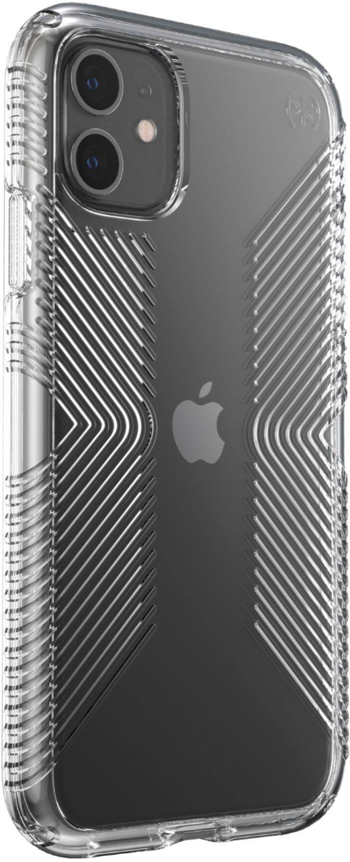 Angle View: Speck - Presidio Perfect Clear + Grip Case for Apple® iPhone® 11 - Clear