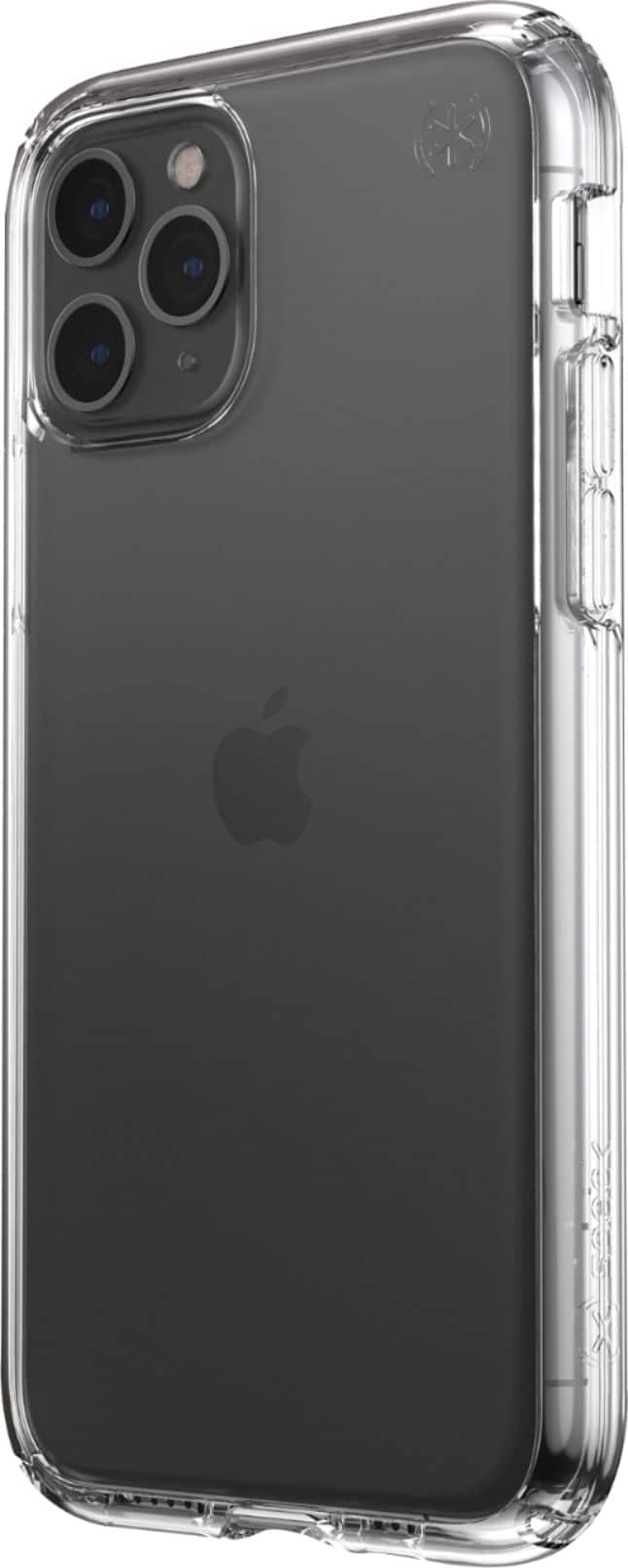 Left. Speck - Presidio Perfect Case for Apple iPhone 11 Pro - Clear.