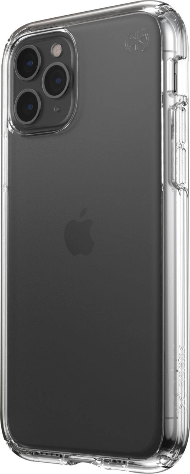Left. Speck - Presidio Perfect Case for Apple iPhone 11 Pro - Clear.