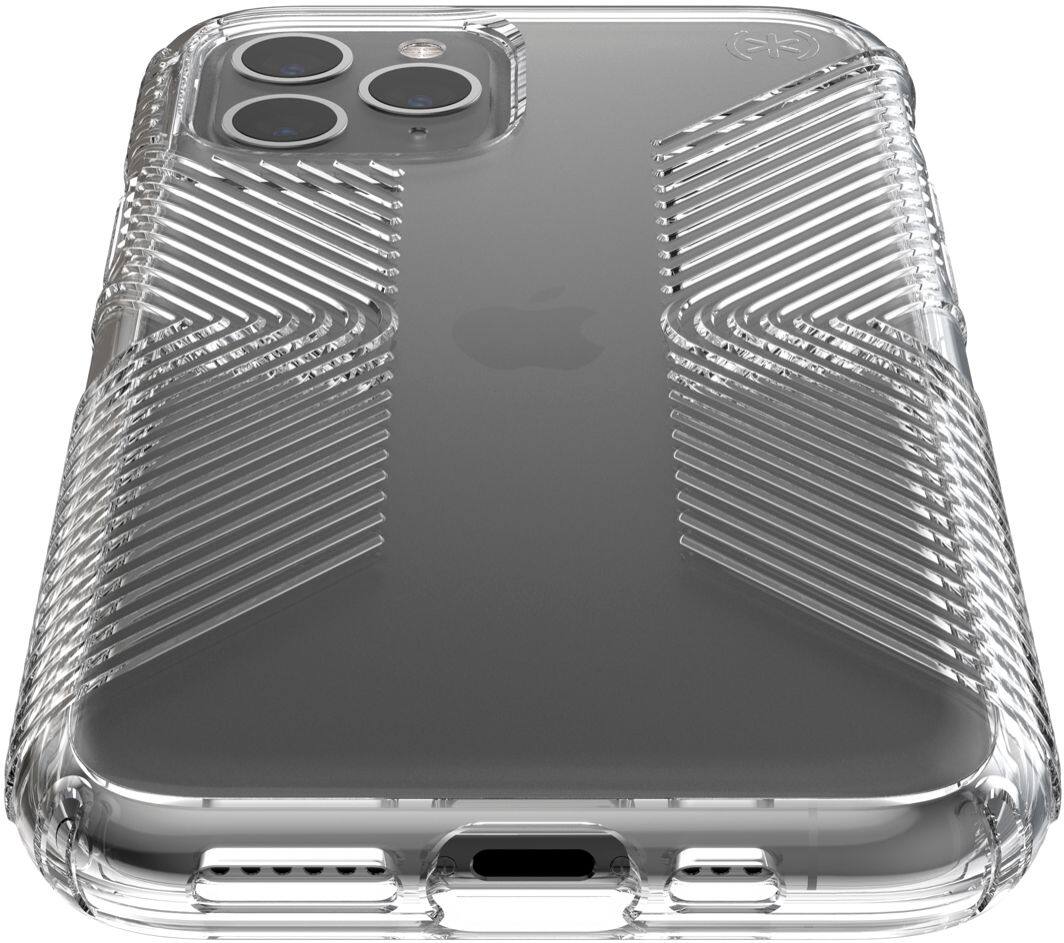 Alt View 12. Speck - Presidio Perfect Clear + Grip Case for Apple® iPhone® 11 Pro - Clear.