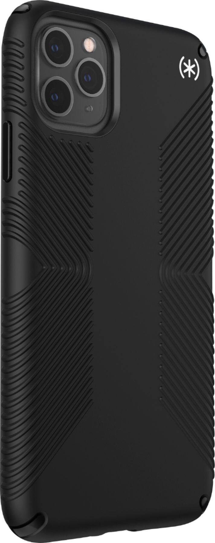 Angle. Speck - Presidio 2 Grip Case for Apple® iPhone® 11 Pro Max - Black.