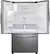 Left. Samsung - 27 cu. ft. 3-Door French Door Refrigerator with External Water & Ice Dispenser - Stainless Steel.