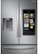 Alt View Zoom 4. Samsung - 26.5 cu. ft. Large Capacity 3-Door French Door Refrigerator with Family Hub™ and External Water & Ice Dispenser - Stainless steel.