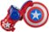 Front Zoom. Nerf - Power Moves Marvel Avengers Captain America Shield Sling Disc-Launching Toy.