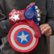 Alt View Zoom 12. Nerf - Power Moves Marvel Avengers Captain America Shield Sling Disc-Launching Toy.