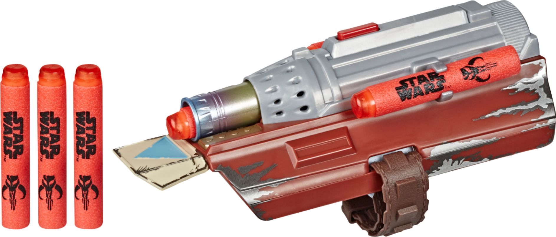 E7694 for sale online NERF Star Wars The Mandalorian Rocket Gauntlet Dart Launching Toy 