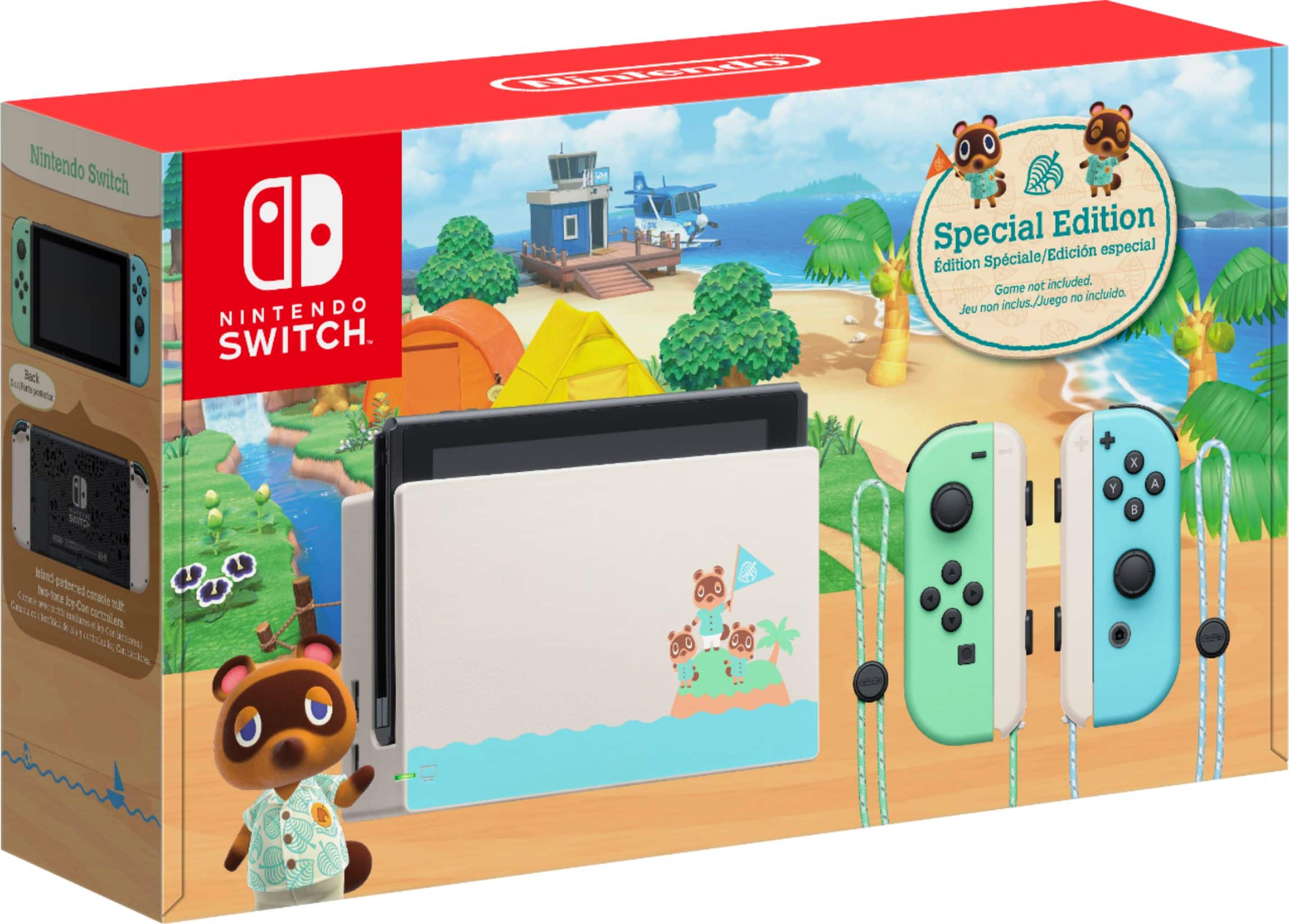 Geek Squad Certified Refurbished Switch - Animal Crossing: New Horizons Edition 32GB Console - Nintendo Switch - Front_Zoom