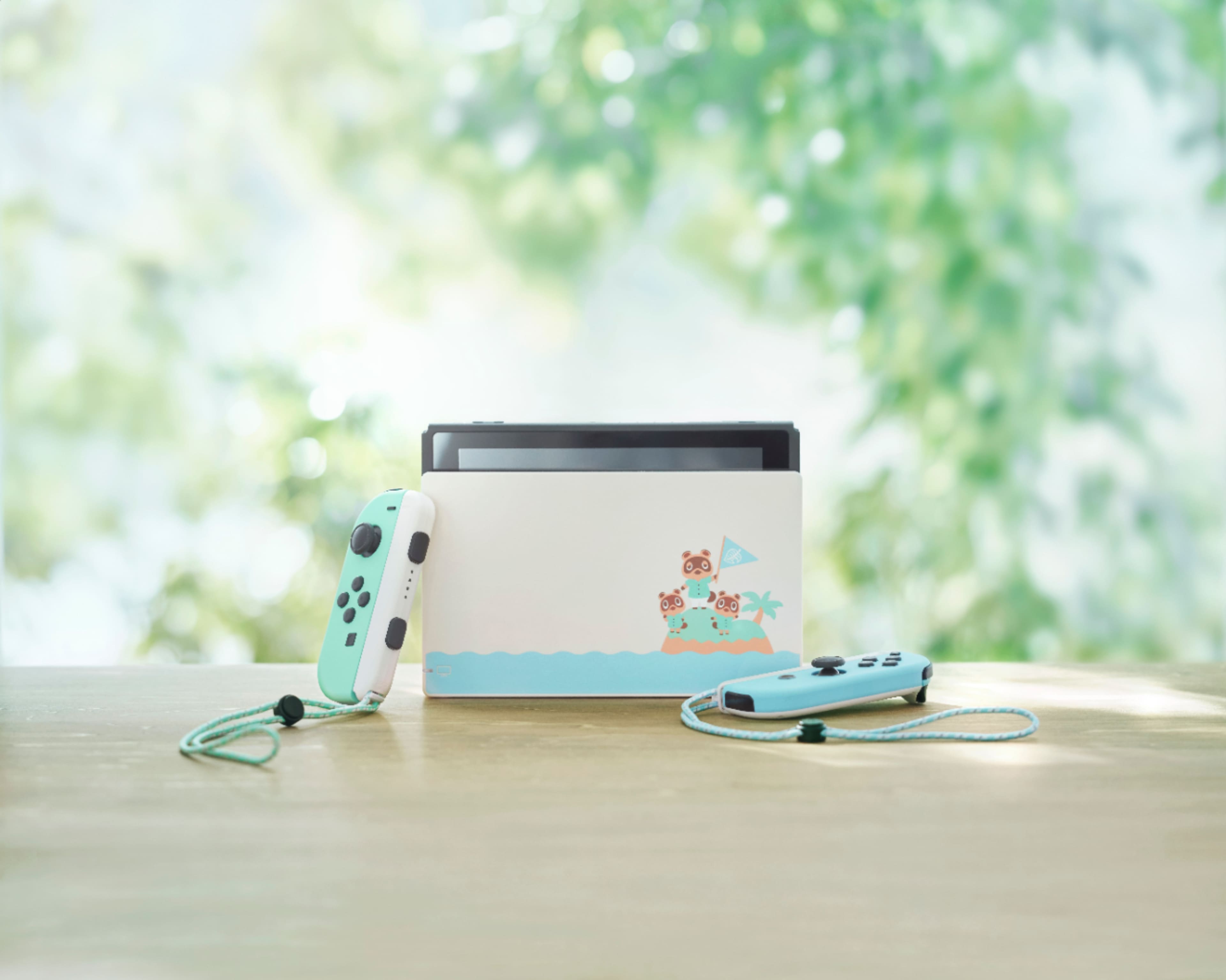 Alt View 14. Nintendo - Switch - Animal Crossing: New Horizons Edition 32GB Console - Pastel Green & Blue.