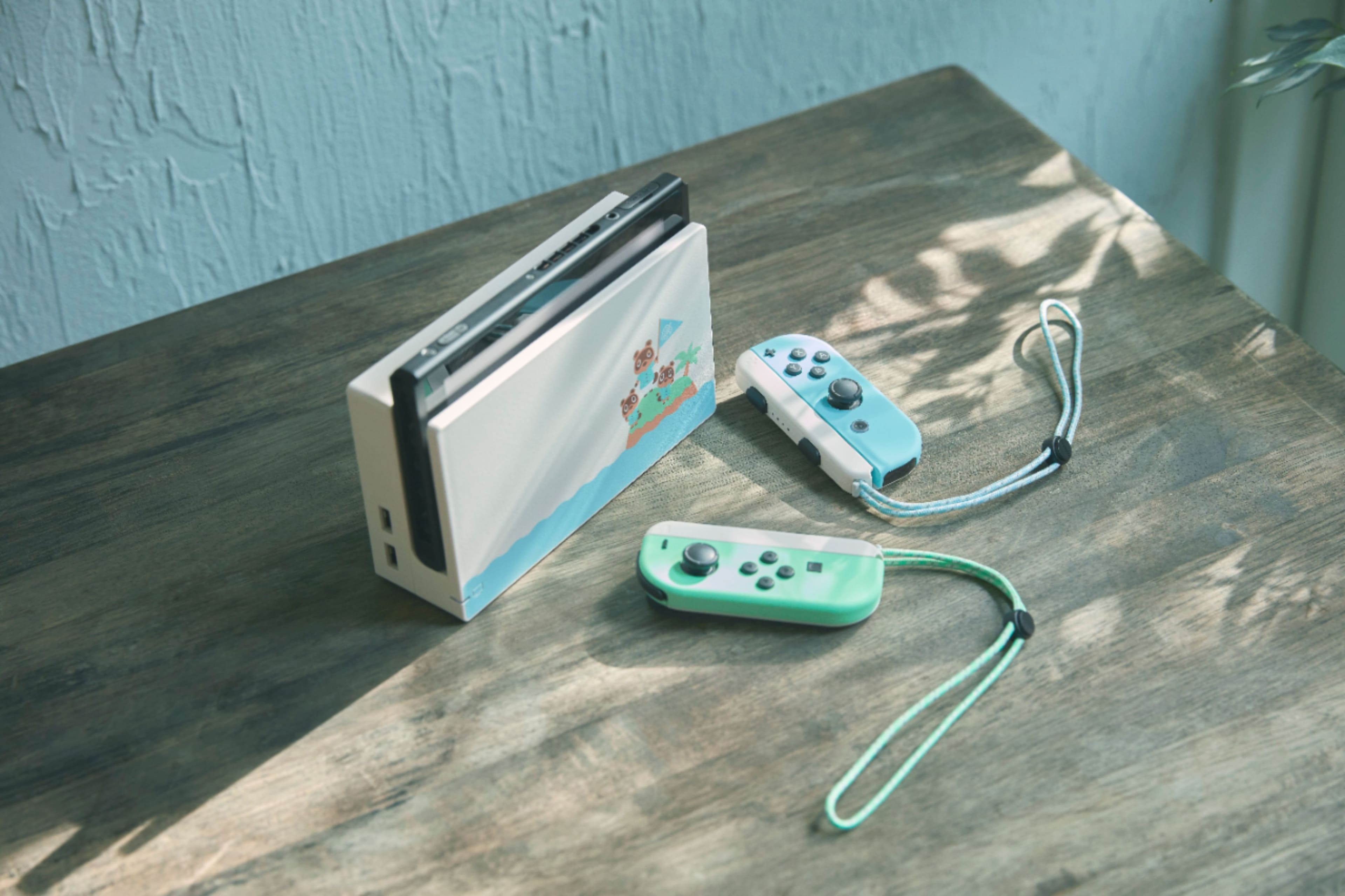 Alt View 16. Nintendo - Switch - Animal Crossing: New Horizons Edition 32GB Console - Pastel Green & Blue.