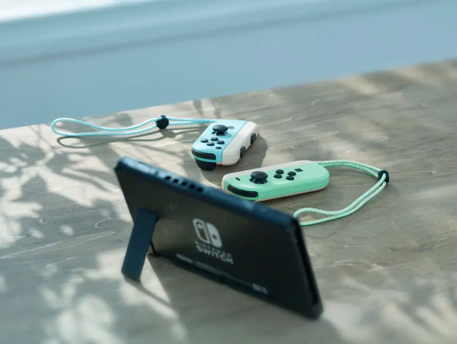 Alt View 17. Nintendo - Switch - Animal Crossing: New Horizons Edition 32GB Console - Pastel Green & Blue.