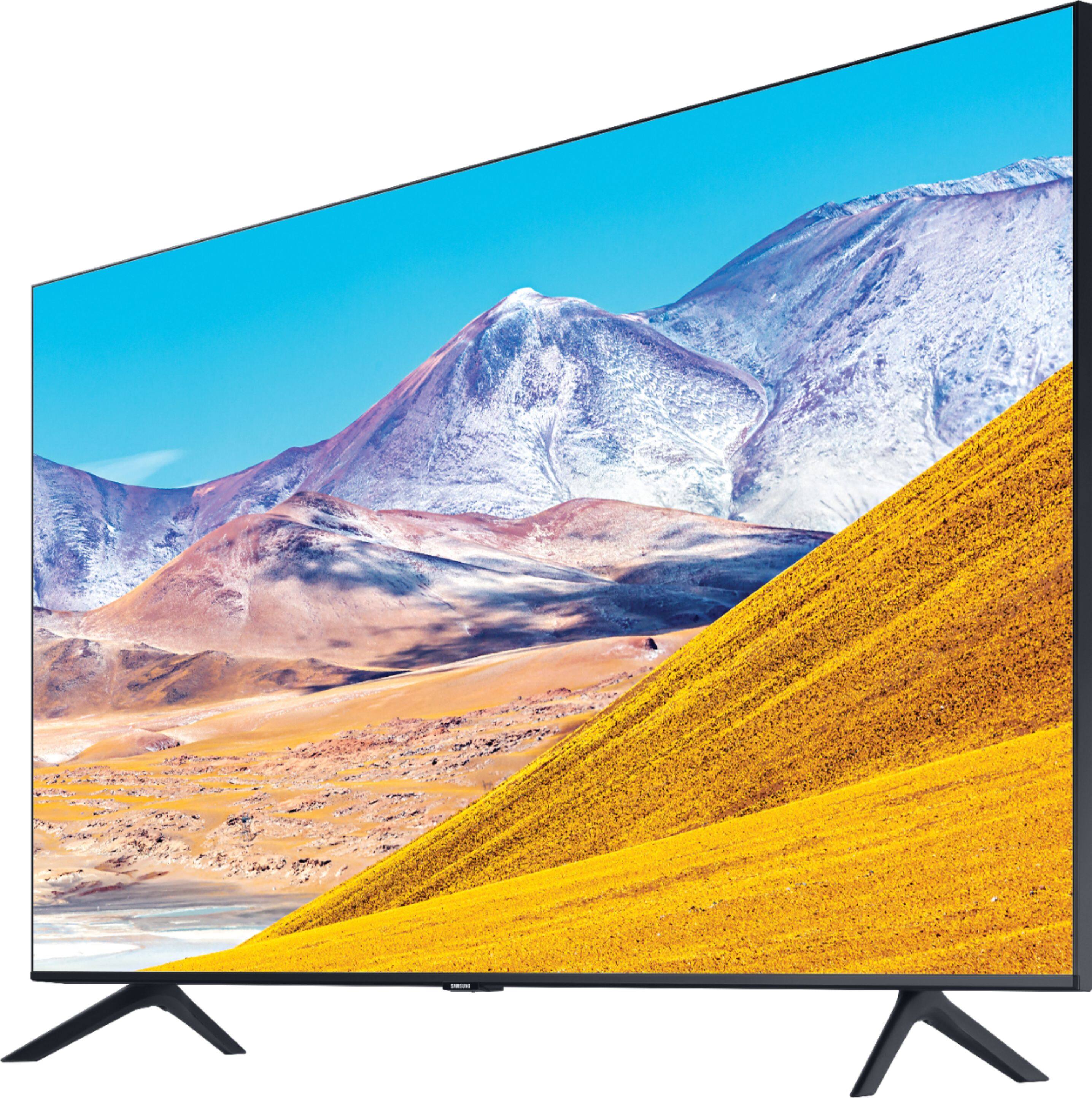 Left. Samsung - 43" Class 8 Series LED 4K UHD Smart Tizen TV - Black.