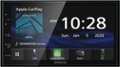 Front. Kenwood - 6.75" - Android Auto/Apple® CarPlay™ - Built-in Bluetooth - In-Dash Digital Media Receiver - Black.