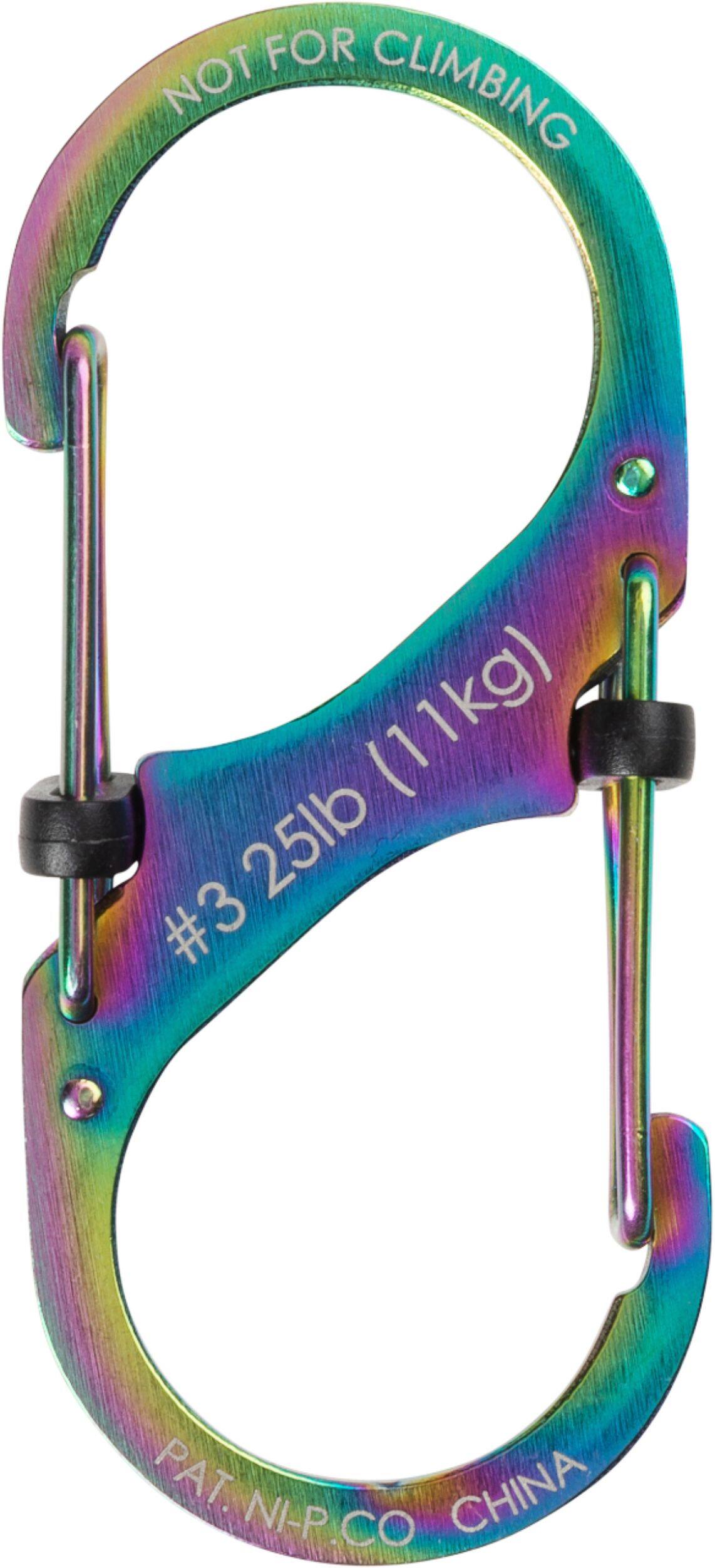 Alt View 12. Nite Ize - S-Biner SlideLock #3 Stainless Steel Dual Carabiner - Spectrum.