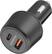 Front. Car and Driver - Car Charger with USB-C and USB High-Speed Power Delivery Ports - Black.
