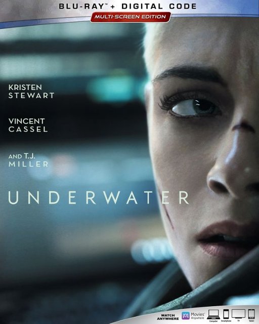 Front Standard. Underwater [Includes Digital Copy] [Blu-ray] [2020].