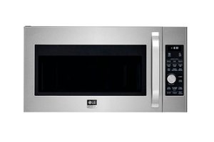 LG - STUDIO 1.7 Cu. Ft. Convection Over-the-Range Microwave Oven with Sensor Cooking - Stainless Steel - Front_Zoom
