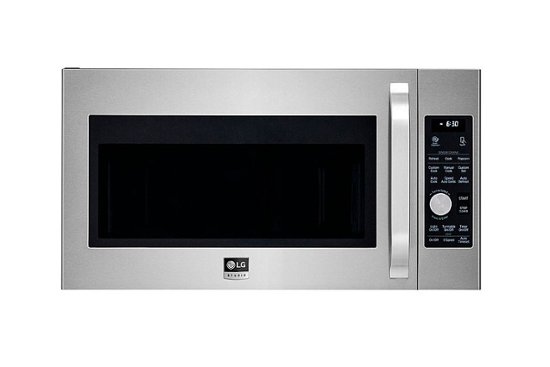 Front Zoom. LG - STUDIO 1.7 Cu. Ft. Convection Over-the-Range Microwave Oven with Sensor Cook - Stainless steel.