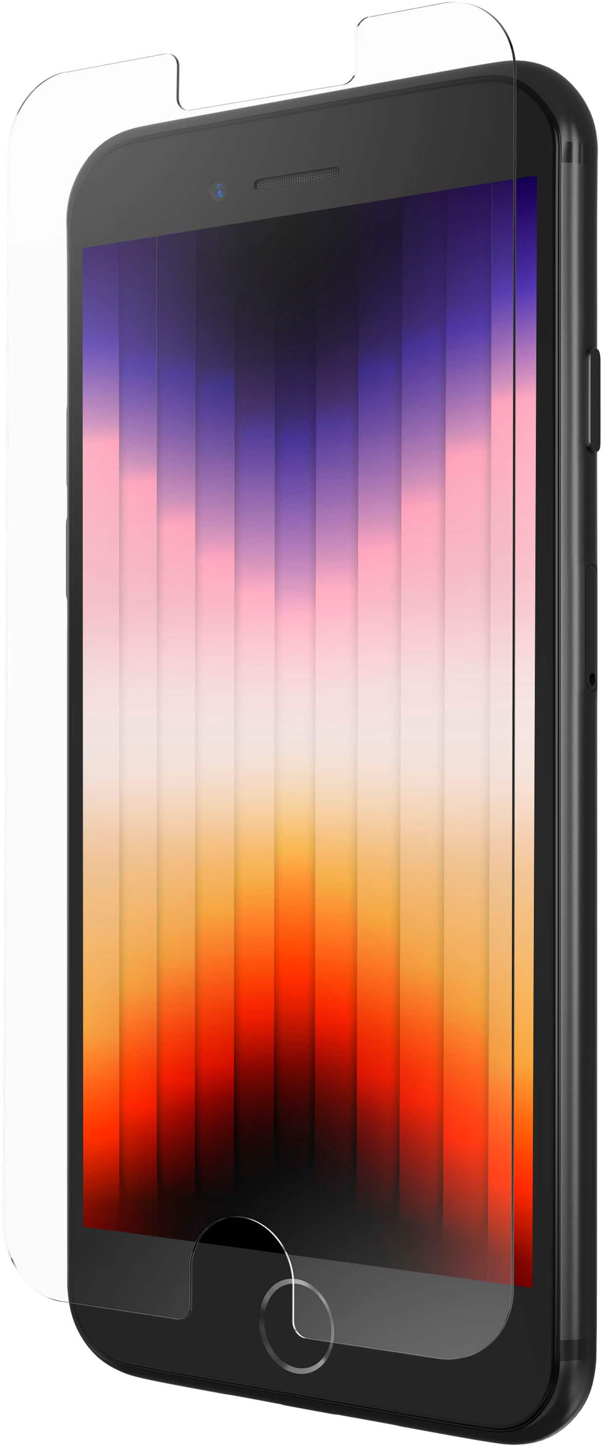 Alt View 11. ZAGG - InvisibleShield Glass+ Screen Protector for Apple iPhone SE (3rd & 2nd Gen)/8/7/6s/6 - Clear.