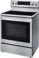 Angle Zoom. LG - 6.3 Cu. Ft. Freestanding Single Electric Convection Range with Air Fry and InstaView WideView Window - Stainless steel.
