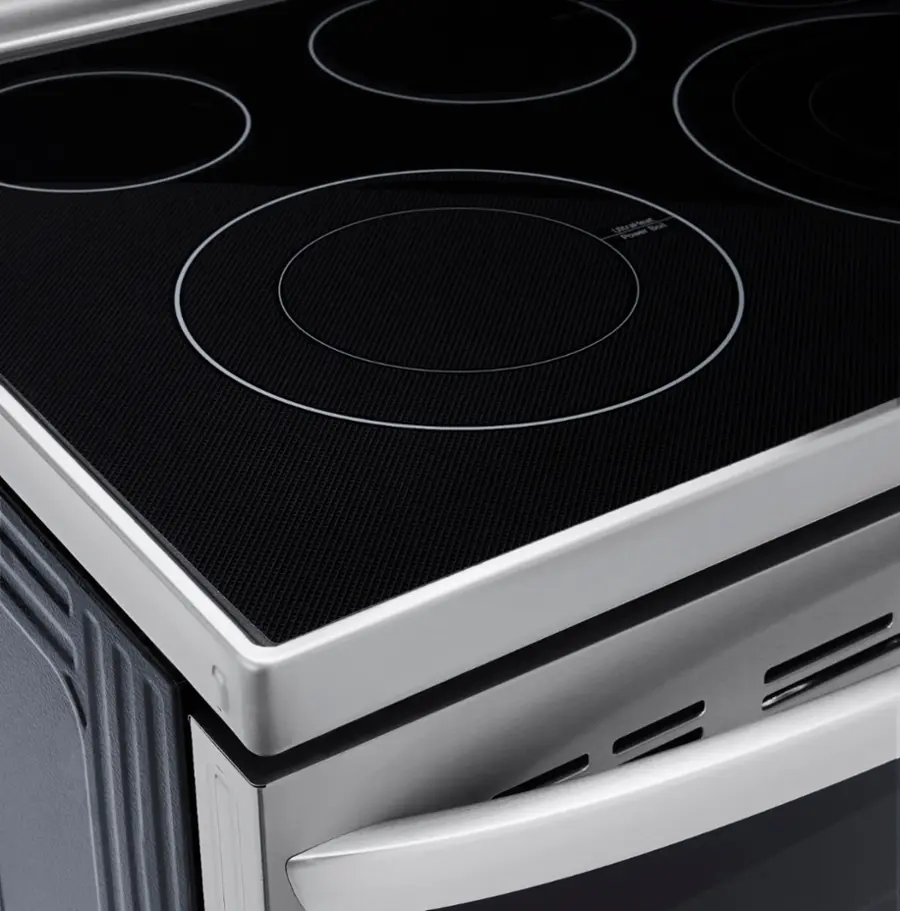 Alt View 30. LG - 6.3 Cu. Ft. Smart Freestanding Electric Convection Range with EasyClean and InstaView - PrintProof Stainless Steel.