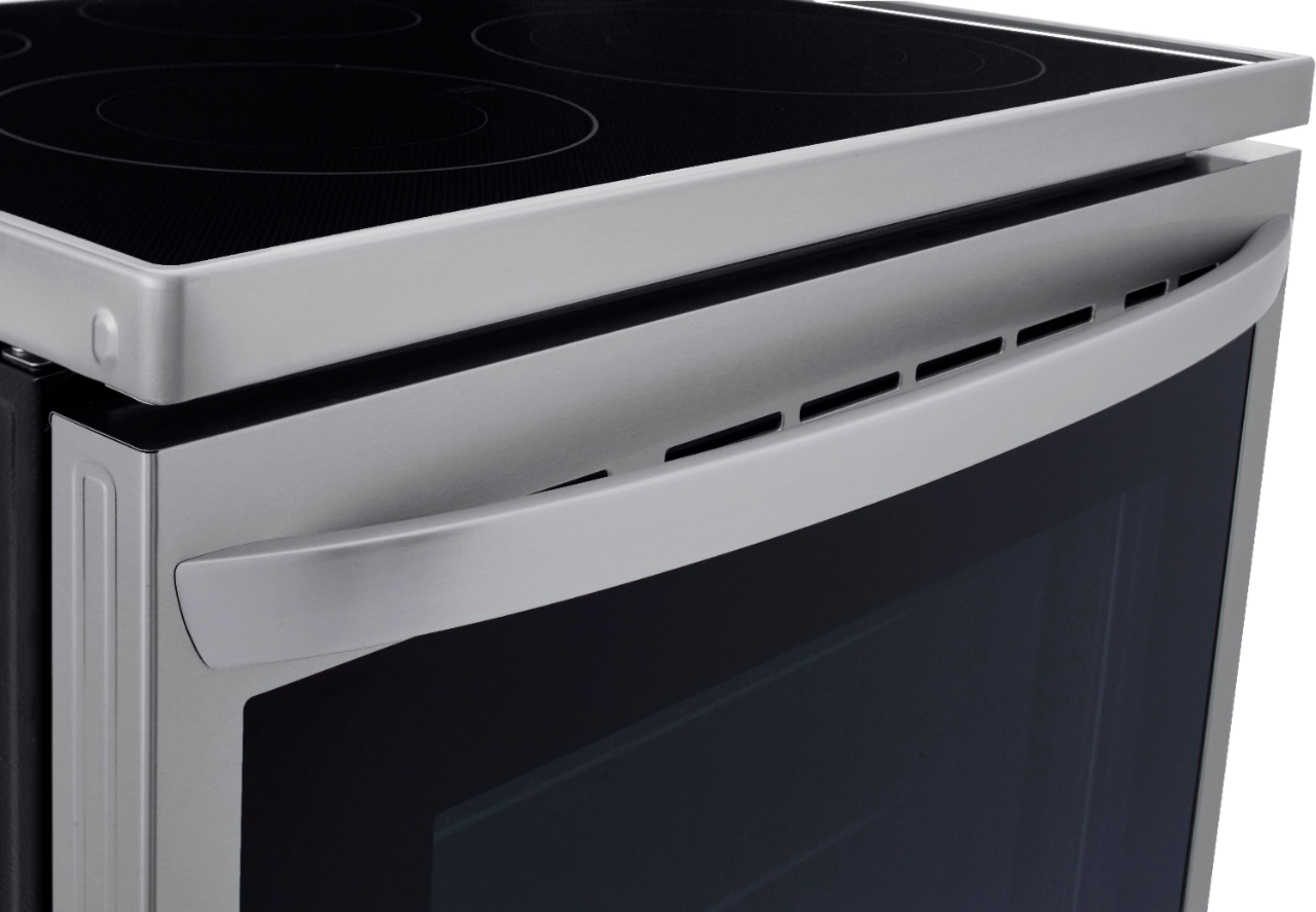 Alt View 31. LG - 6.3 Cu. Ft. Smart Freestanding Electric Convection Range with EasyClean and InstaView - PrintProof Stainless Steel.