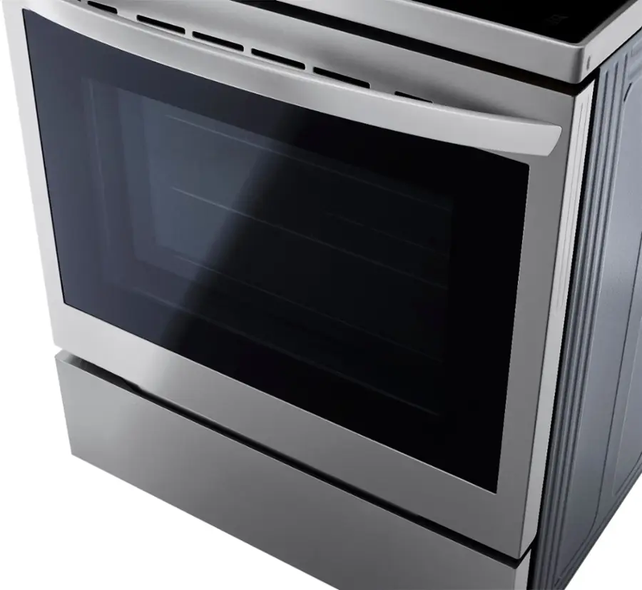 Alt View 33. LG - 6.3 Cu. Ft. Smart Freestanding Electric Convection Range with EasyClean and InstaView - PrintProof Stainless Steel.