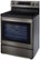 Alt View Zoom 27. LG - 6.3 Cu. Ft. Smart Freestanding Electric Convection Range with EasyClean, Air Fry and InstaView WideView Window - Black stainless steel.