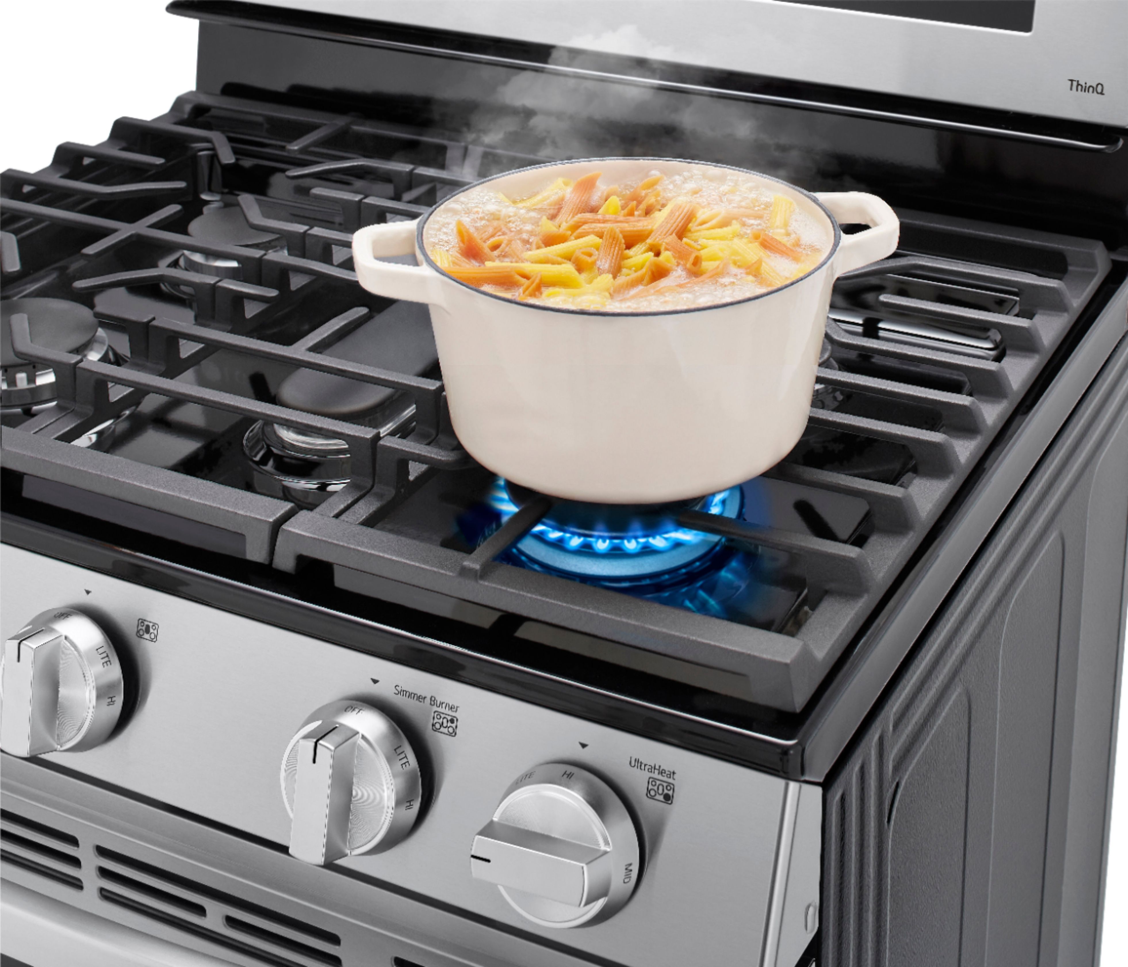 5.8 cu ft. Smart Wi-Fi Enabled True Convection InstaView® Gas Range with  Air Fry