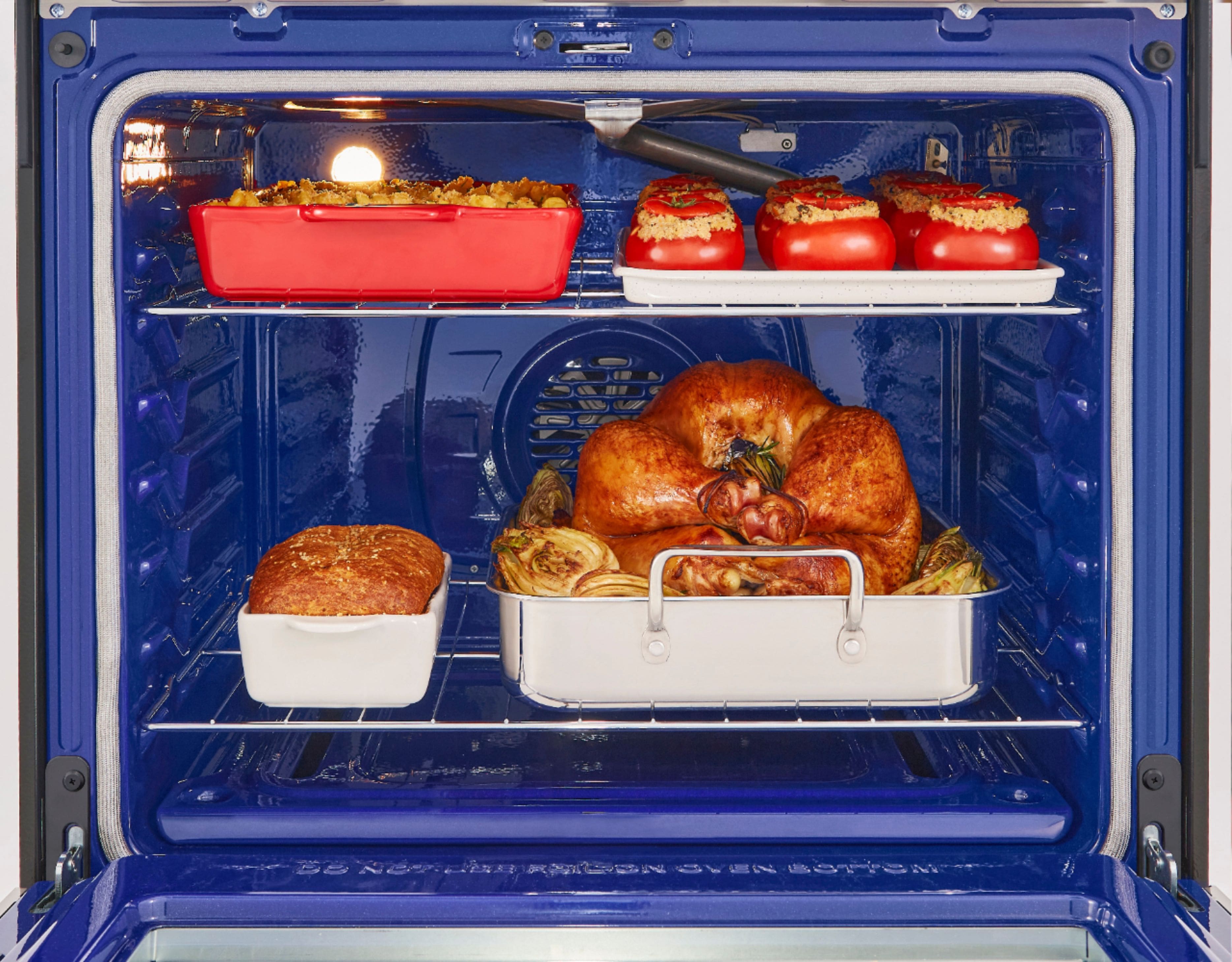 Alt View 37. LG - 5.8 Cu. Ft. Smart Freestanding Gas True Convection Range with EasyClean and InstaView - PrintProof Stainless Steel.