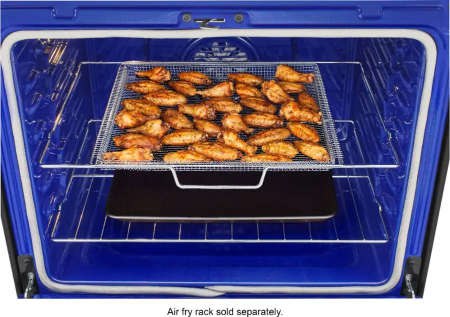Alt View 12. LG - 5.8 Cu. Ft. Smart Freestanding Gas True Convection Range with EasyClean and InstaView - PrintProof Black Stainless Steel.