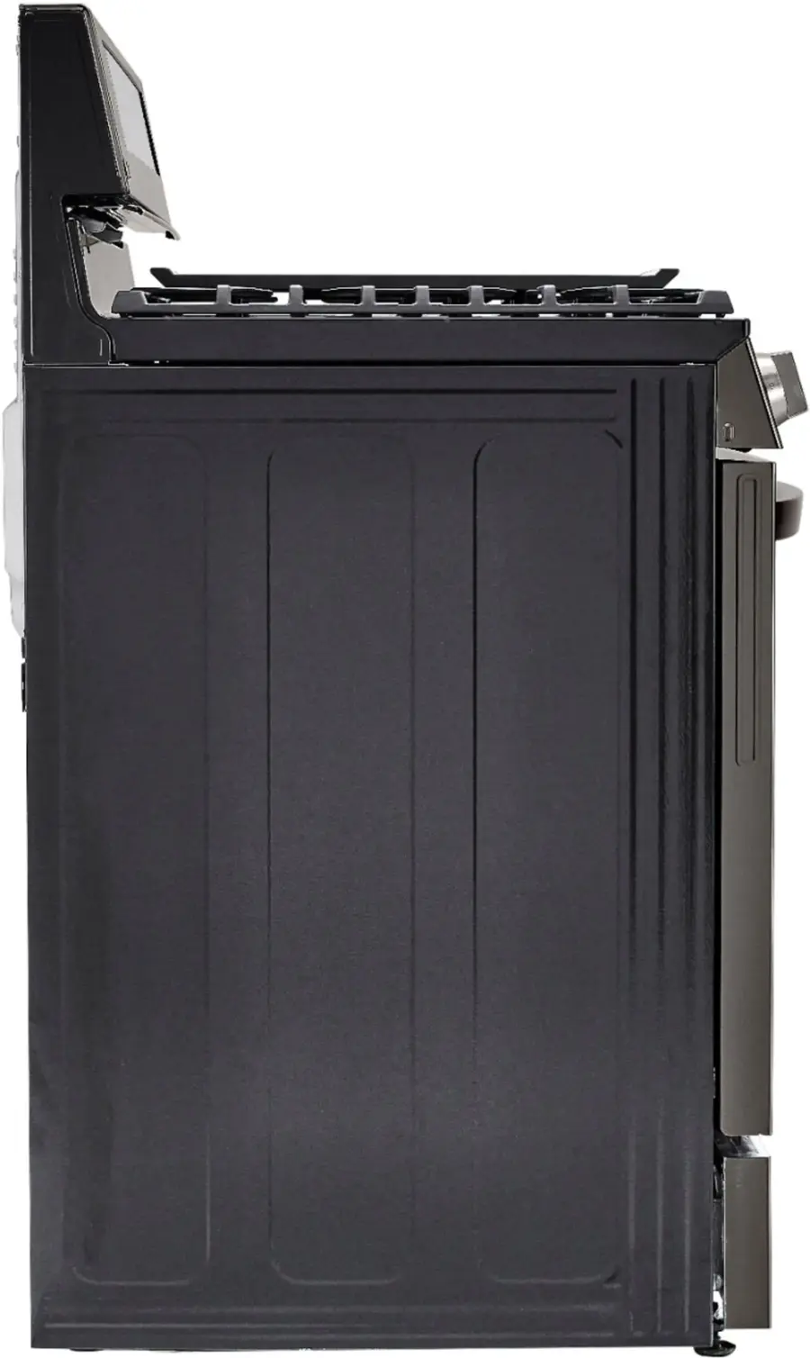 Alt View 37. LG - 5.8 Cu. Ft. Smart Freestanding Gas True Convection Range with EasyClean and InstaView - PrintProof Black Stainless Steel.
