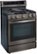 Left Zoom. LG - 5.8 Cu. Ft. Freestanding Single Gas Convection Range with Wide InstaView Window and AirFry - Black stainless steel.