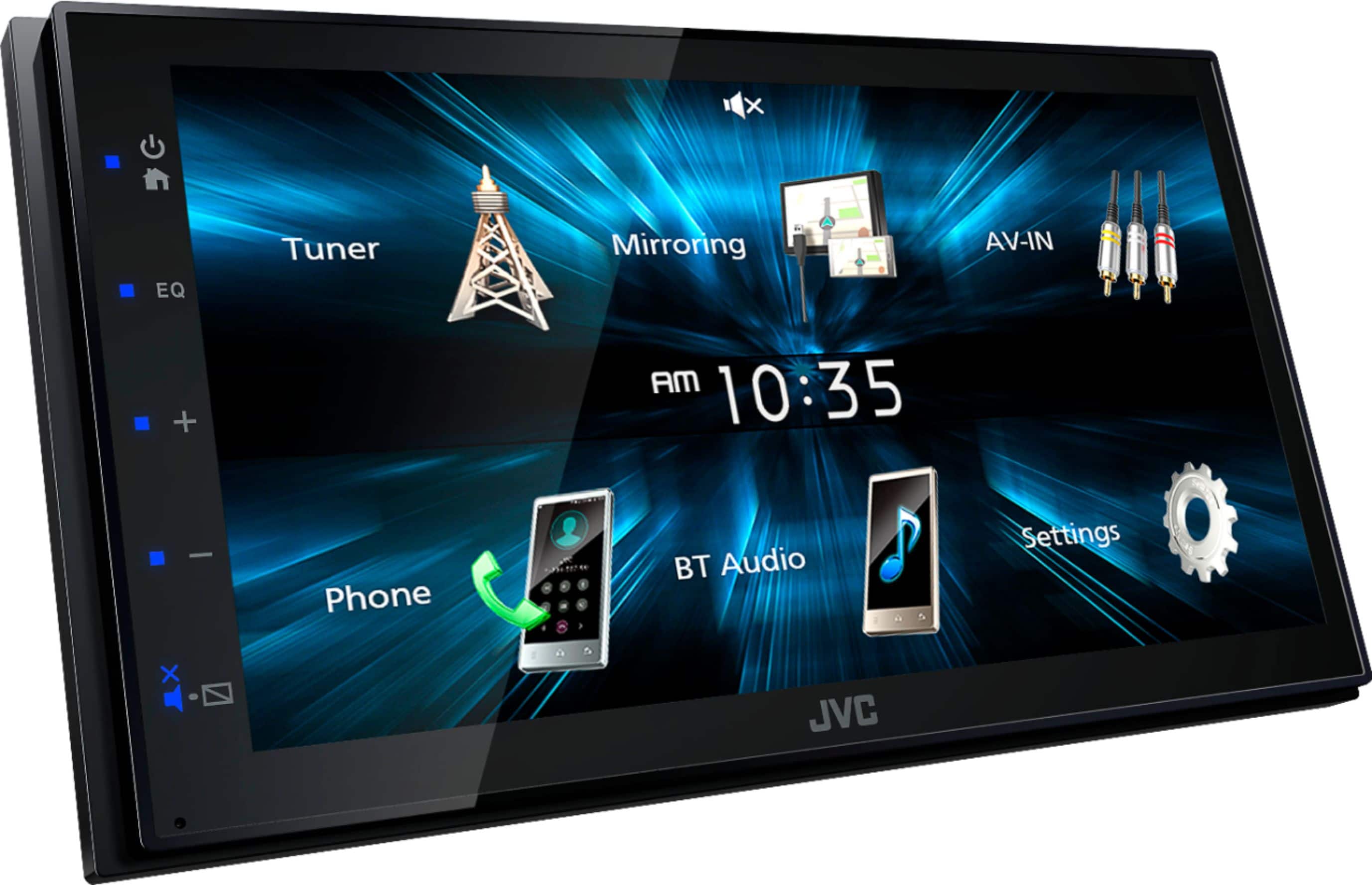 Angle. JVC - 6.8" - Bluetooth - Digital Media Receiver - Black.
