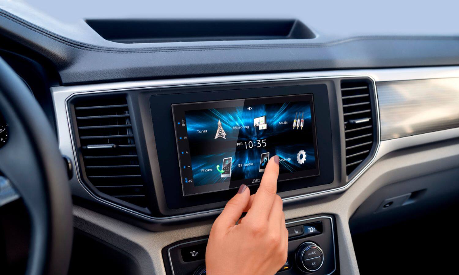 Alt View 11. JVC - 6.8" - Bluetooth - Digital Media Receiver - Black.